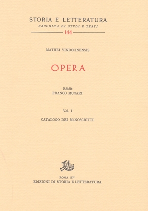 Opera, vol. I