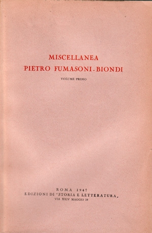 Miscellanea Pietro Fumasoni Biondi