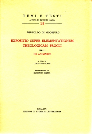 Expositio super Elementationem theologicam Procli