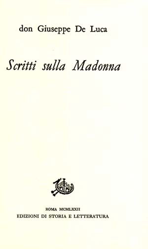 Scritti sulla Madonna