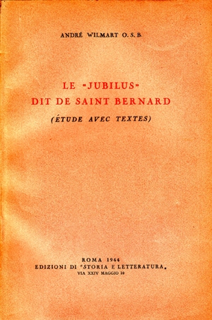 Le «Jubilus» dit de saint Bernard