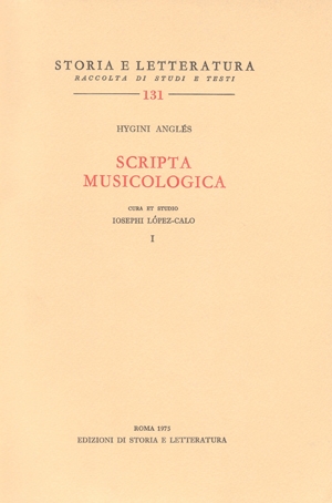 Scripta musicologica