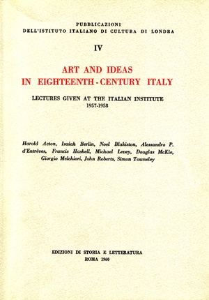 Art and Ideas in Eighteenth-Century Italy