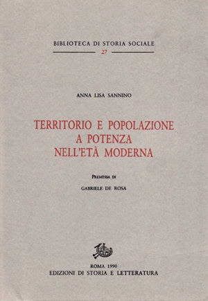 Territorio e popolazione a Potenza nell’età moderna