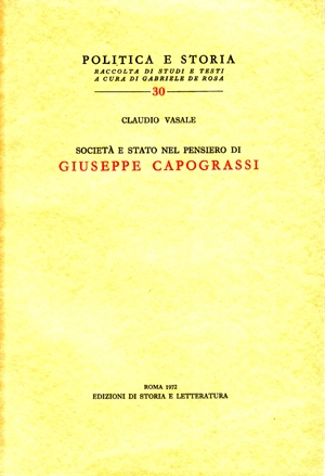 Società e Stato nel pensiero di Giuseppe Capograssi