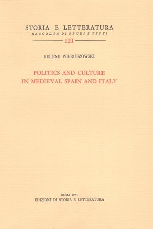 Politics and culture in medieval Spain and Italy