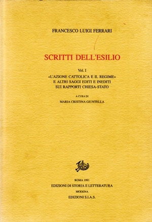 Scritti dell’esilio. I