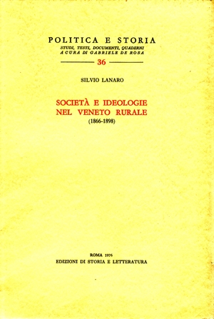 Società e ideologie nel Veneto rurale (1866-1898)