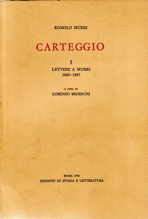 Carteggio. I 