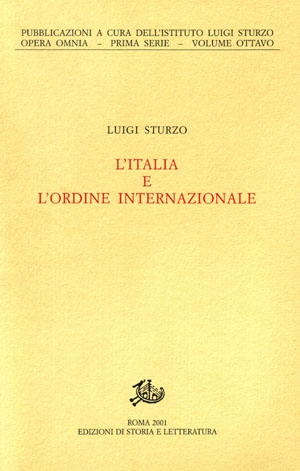 L'Italia e l’ordine internazionale