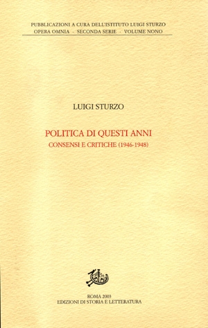 Politica di questi anni