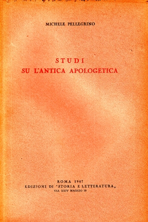 Studi su l&#039;antica apologetica