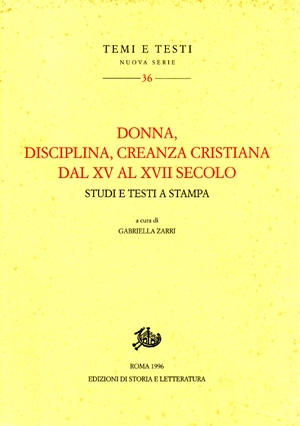 Donna disciplina creanza cristiana dal XV al XVII secolo