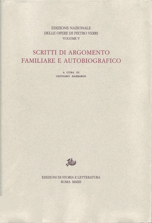 Scritti di argomento familiare e autobiografico