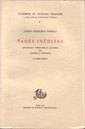 Pages inédites