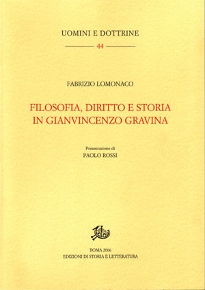 Filosofia, diritto e storia in Gianvincenzo Gravina