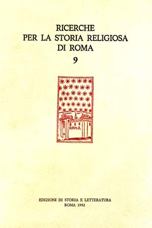 Ricerche per la Storia Religiosa di Roma 9