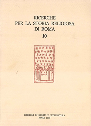 Ricerche per la Storia Religiosa di Roma 10