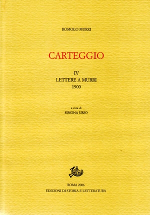 Carteggio. IV