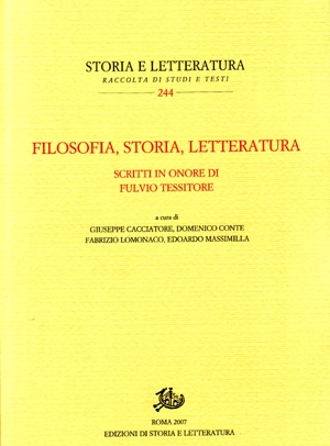 Filosofia, storia, letteratura