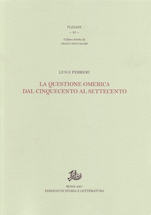 La questione omerica dal Cinquecento al Settecento