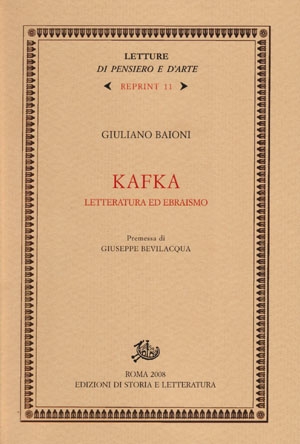 Kafka: letteratura ed ebraismo