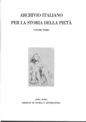 Archivio italiano per la storia della pietà, i