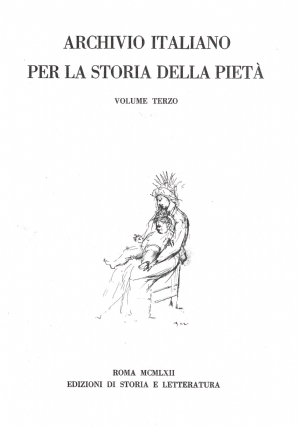 Archivio italiano per la storia della pietà, iii