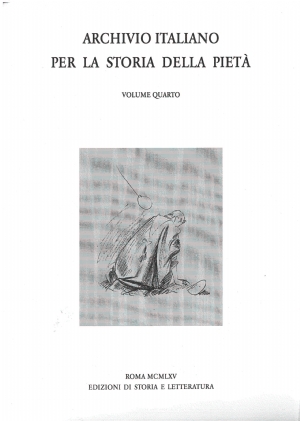 Archivio italiano per la storia della pietà, iv