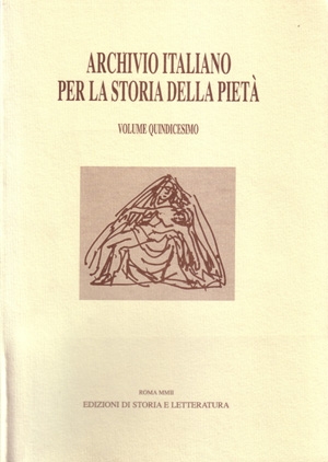 Archivio italiano per la storia della pietà, xv