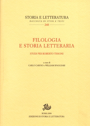 Filologia e storia letteraria