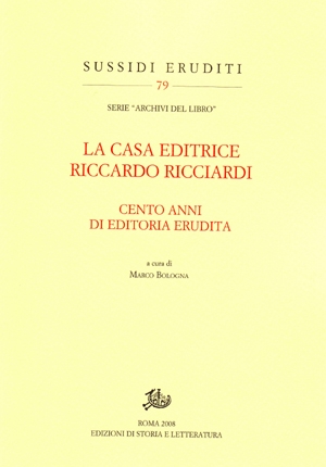 La casa editrice Riccardo Ricciardi