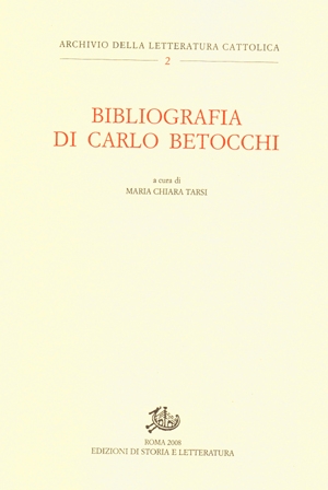 Bibliografia di Carlo Betocchi