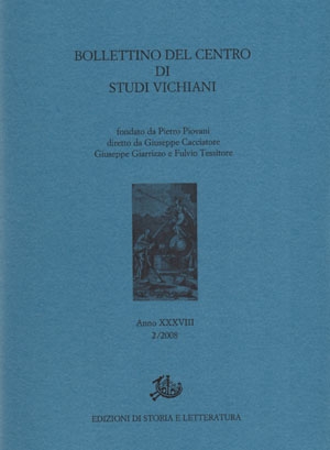 Bollettino del Centro di Studi Vichiani 38/2