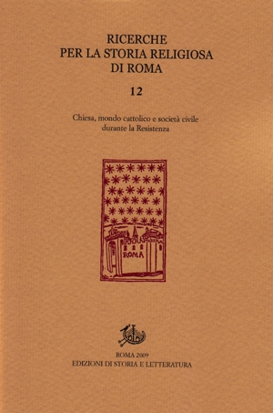 Ricerche per la storia religiosa di Roma 12