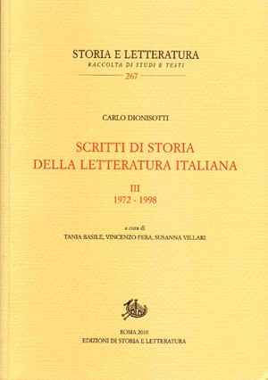 Scritti di storia della letteratura italiana. III