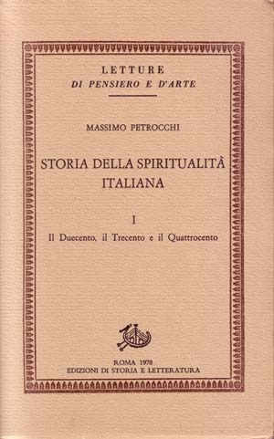 Storia della spiritualità italiana I