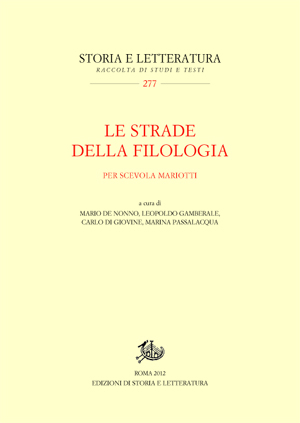 Le strade della filologia