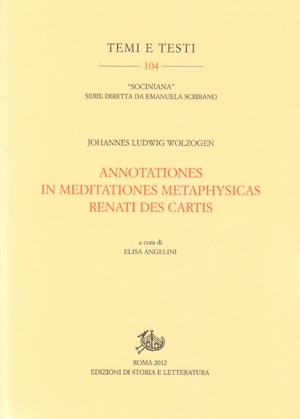 Annotationes in meditationes metaphysicas Renati Des Cartis