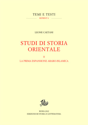 Studi di storia orientale. II. 