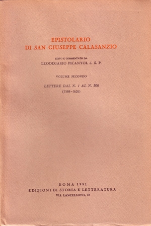 Epistolario di san Giuseppe Calasanzio. II