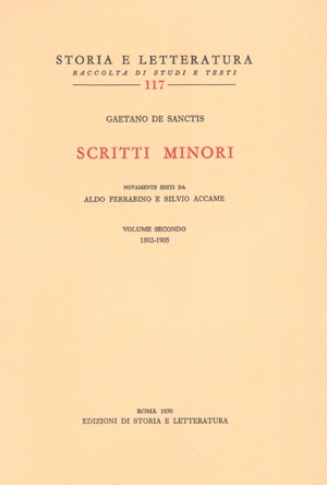 Scritti minori, II