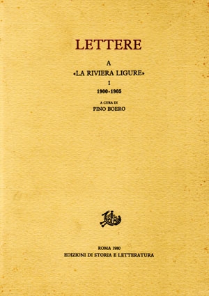 Lettere a «La Riviera Ligure», I