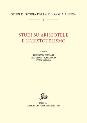 Studi su Aristotele e l’aristotelismo