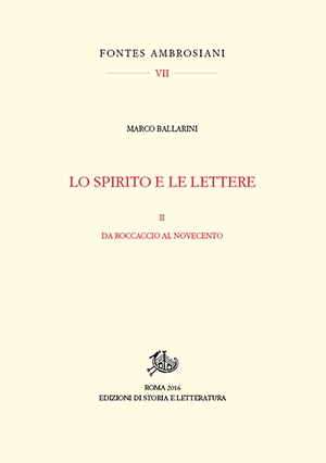 Lo spirito e le lettere. II.